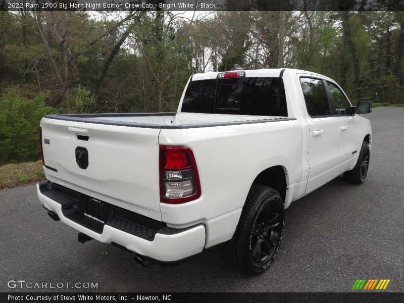 Bright White / Black 2022 Ram 1500 Big Horn Night Edition Crew Cab