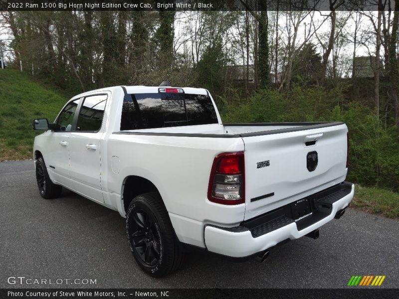 Bright White / Black 2022 Ram 1500 Big Horn Night Edition Crew Cab