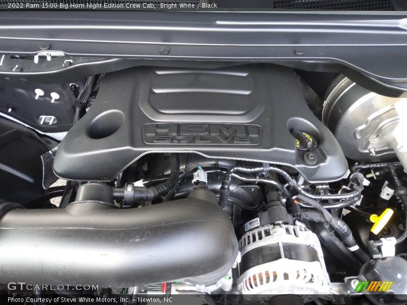 Bright White / Black 2022 Ram 1500 Big Horn Night Edition Crew Cab