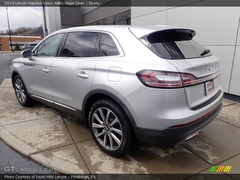 Ingot Silver / Ebony 2019 Lincoln Nautilus Select AWD