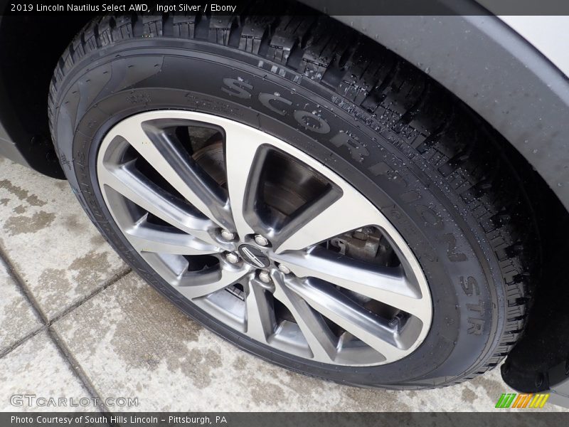 Ingot Silver / Ebony 2019 Lincoln Nautilus Select AWD