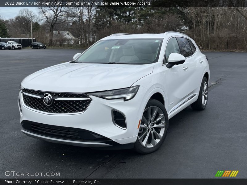 Summit White / Whisper Beige w/Ebony Accents 2022 Buick Envision Avenir AWD