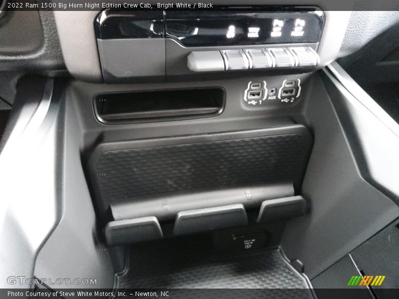 Bright White / Black 2022 Ram 1500 Big Horn Night Edition Crew Cab