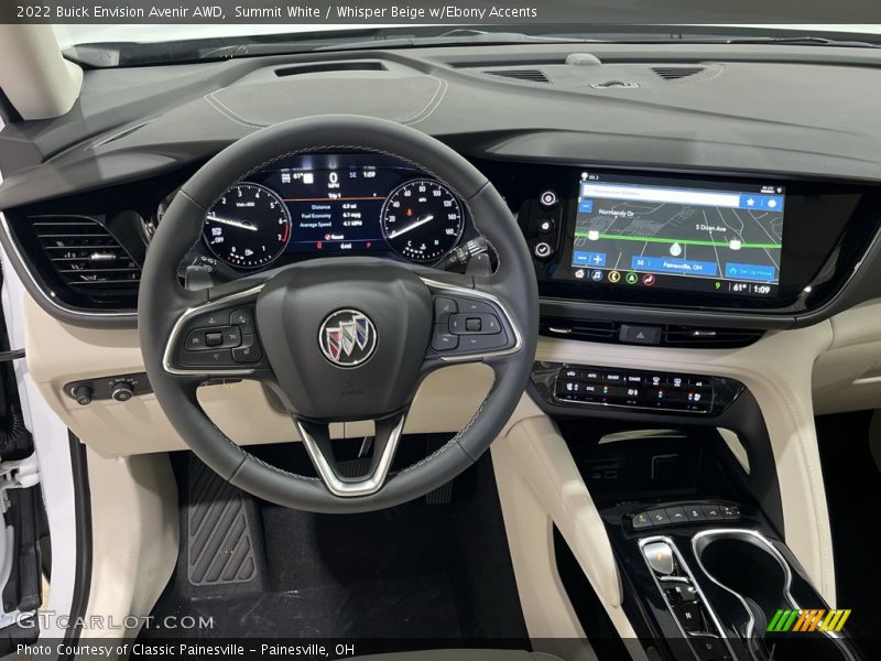 Summit White / Whisper Beige w/Ebony Accents 2022 Buick Envision Avenir AWD