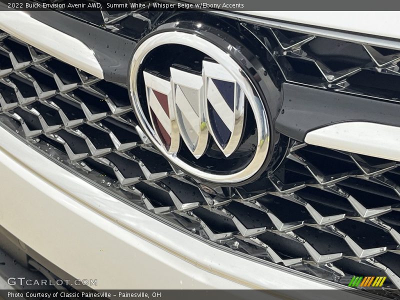 Summit White / Whisper Beige w/Ebony Accents 2022 Buick Envision Avenir AWD