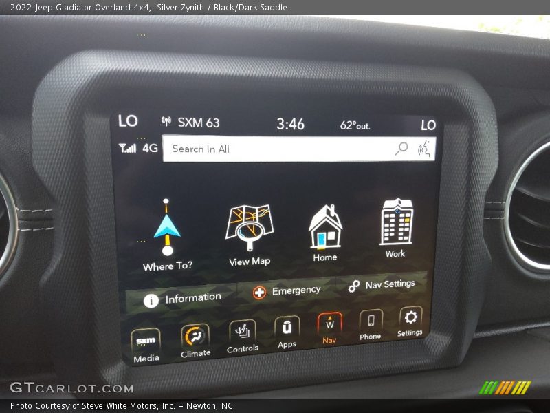 Silver Zynith / Black/Dark Saddle 2022 Jeep Gladiator Overland 4x4