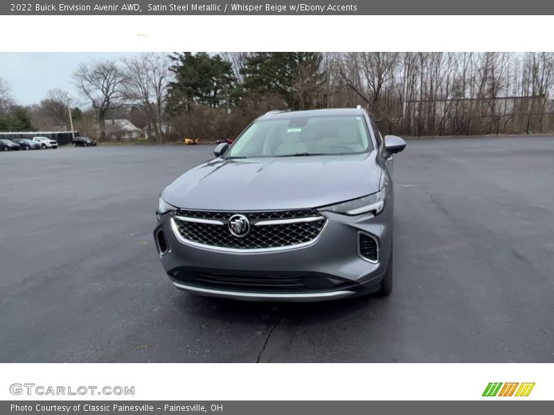 Satin Steel Metallic / Whisper Beige w/Ebony Accents 2022 Buick Envision Avenir AWD