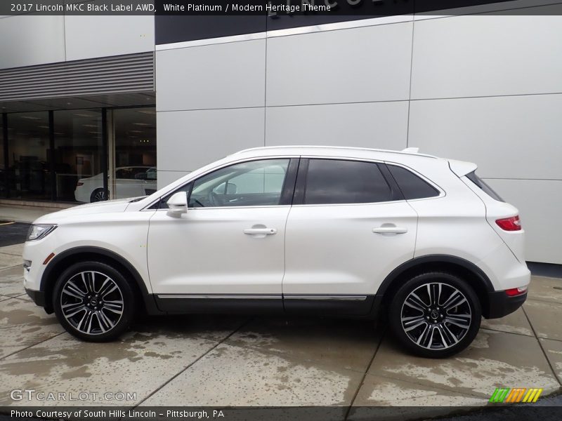  2017 MKC Black Label AWD White Platinum
