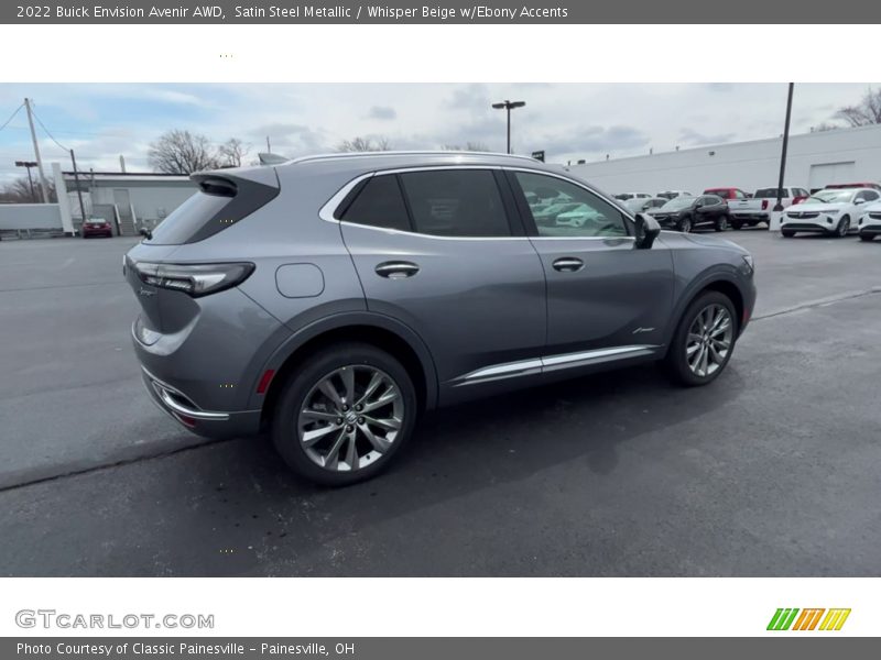 Satin Steel Metallic / Whisper Beige w/Ebony Accents 2022 Buick Envision Avenir AWD