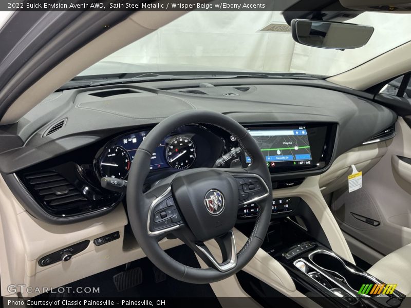 Satin Steel Metallic / Whisper Beige w/Ebony Accents 2022 Buick Envision Avenir AWD