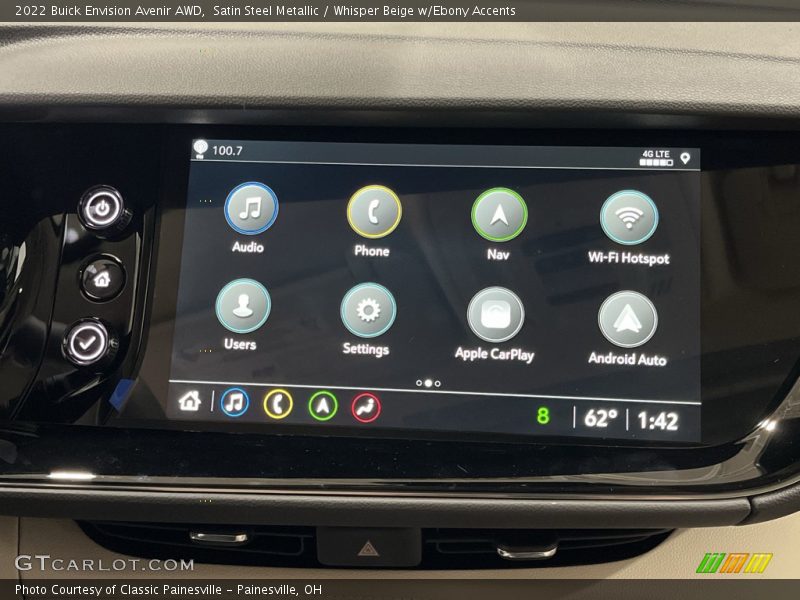 Satin Steel Metallic / Whisper Beige w/Ebony Accents 2022 Buick Envision Avenir AWD