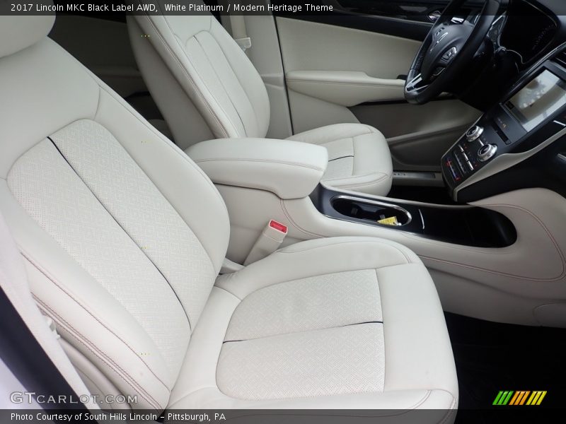 Front Seat of 2017 MKC Black Label AWD