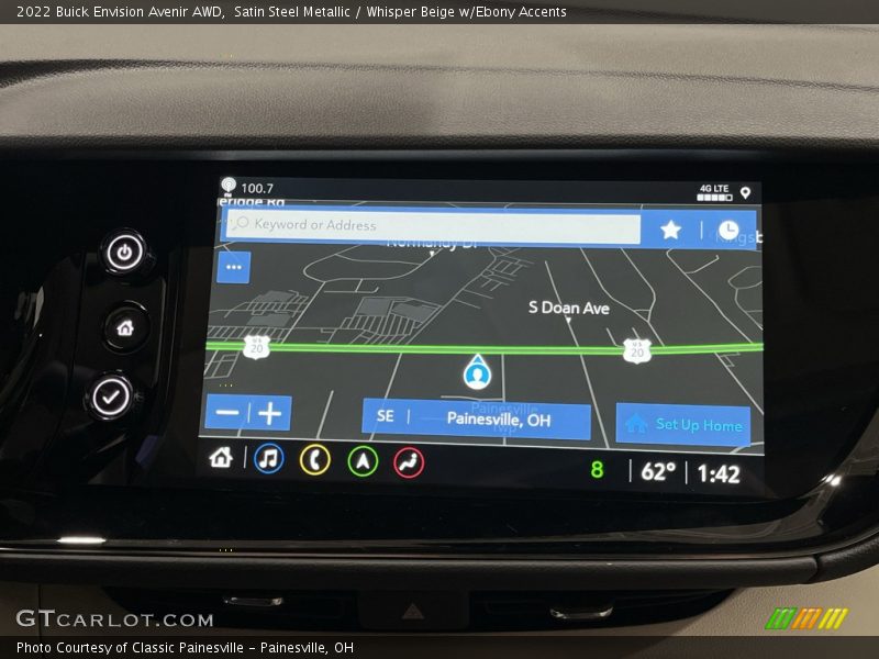 Satin Steel Metallic / Whisper Beige w/Ebony Accents 2022 Buick Envision Avenir AWD