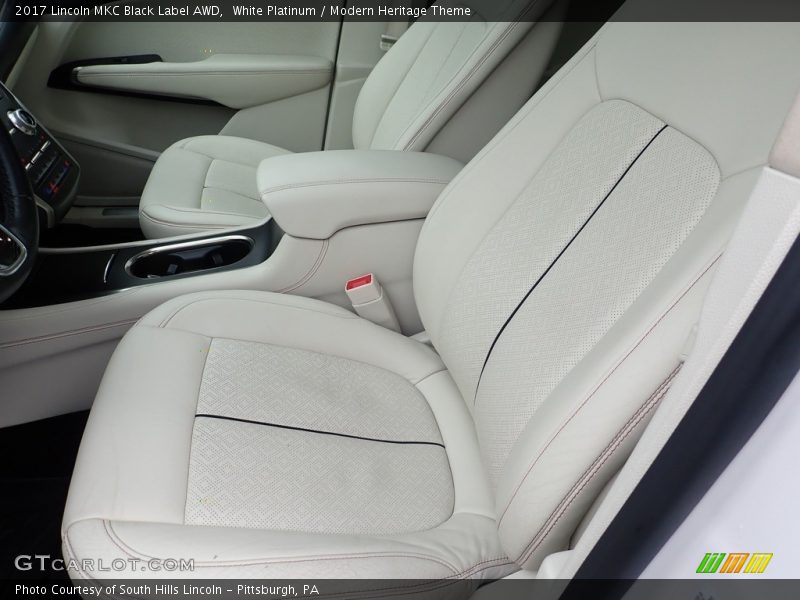 Front Seat of 2017 MKC Black Label AWD