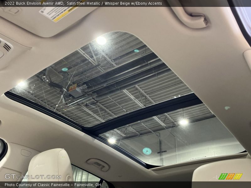 Satin Steel Metallic / Whisper Beige w/Ebony Accents 2022 Buick Envision Avenir AWD
