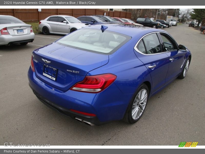 Mallorca Blue / Black/Gray 2020 Hyundai Genesis G70 AWD