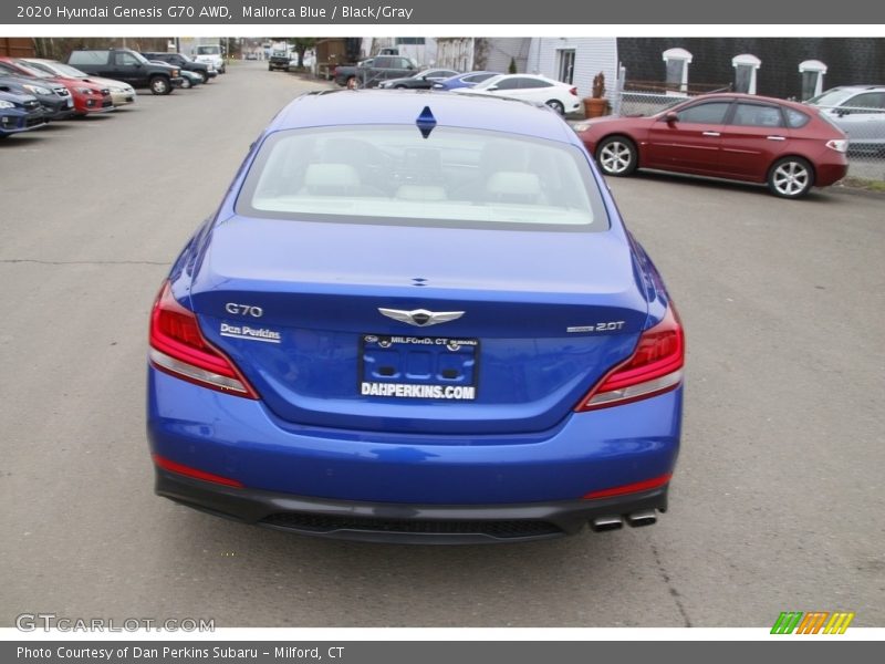 Mallorca Blue / Black/Gray 2020 Hyundai Genesis G70 AWD