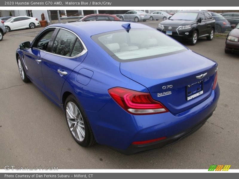 Mallorca Blue / Black/Gray 2020 Hyundai Genesis G70 AWD