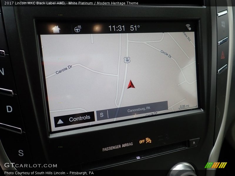 Navigation of 2017 MKC Black Label AWD