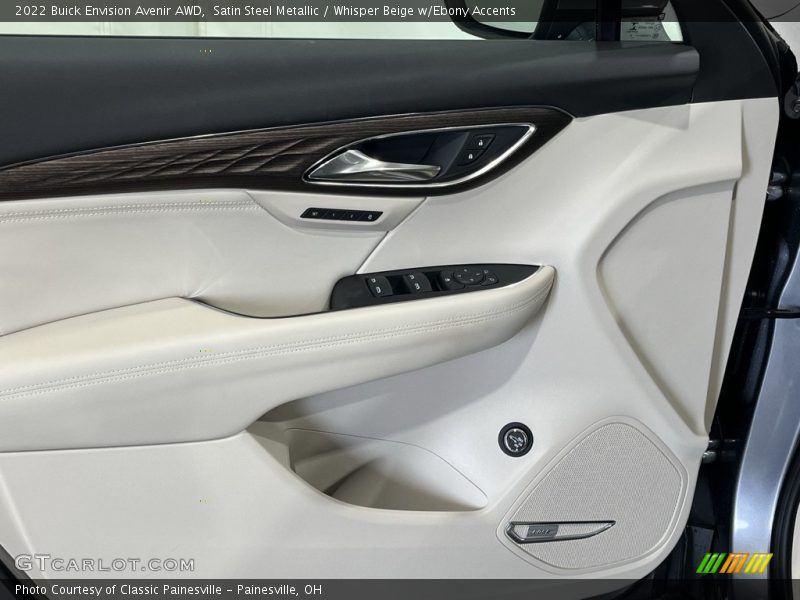 Satin Steel Metallic / Whisper Beige w/Ebony Accents 2022 Buick Envision Avenir AWD