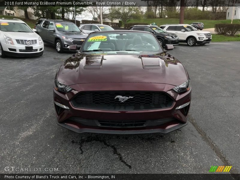 Royal Crimson / Ebony 2018 Ford Mustang EcoBoost Premium Convertible