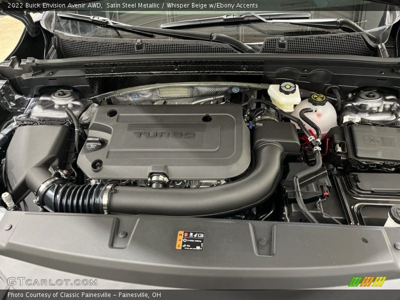 Satin Steel Metallic / Whisper Beige w/Ebony Accents 2022 Buick Envision Avenir AWD