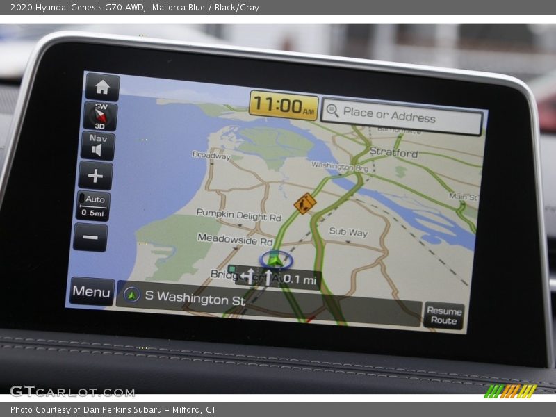 Navigation of 2020 Genesis G70 AWD
