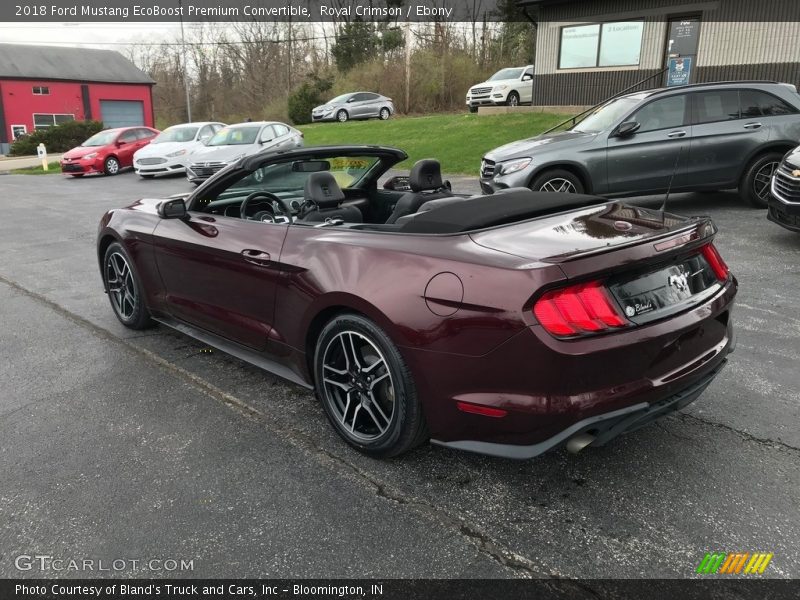 Royal Crimson / Ebony 2018 Ford Mustang EcoBoost Premium Convertible