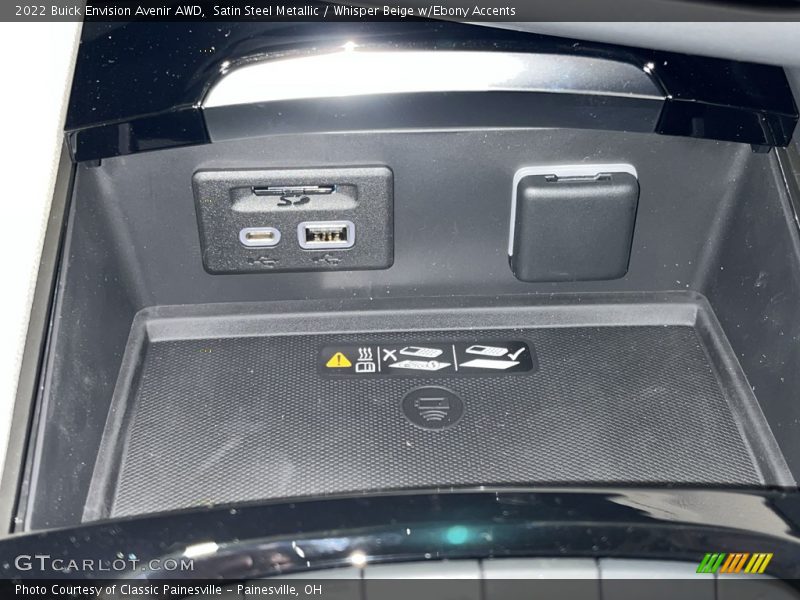 Satin Steel Metallic / Whisper Beige w/Ebony Accents 2022 Buick Envision Avenir AWD
