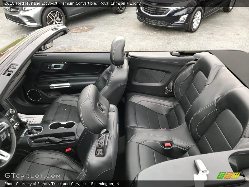 Front Seat of 2018 Mustang EcoBoost Premium Convertible