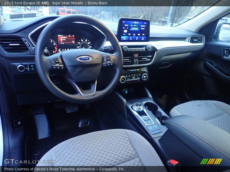 Ingot Silver Metallic / Ebony Black 2020 Ford Escape SE 4WD