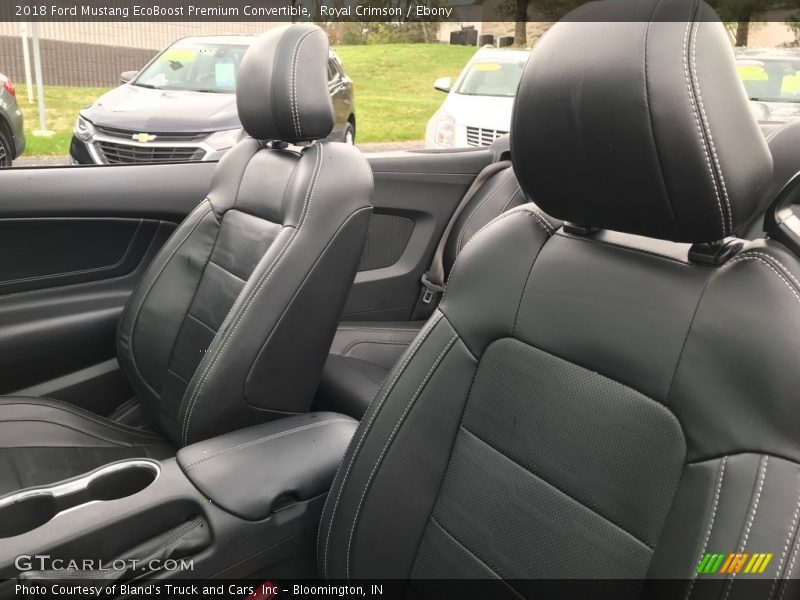 Front Seat of 2018 Mustang EcoBoost Premium Convertible