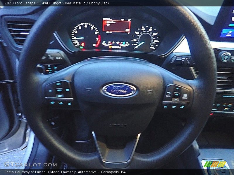 Ingot Silver Metallic / Ebony Black 2020 Ford Escape SE 4WD