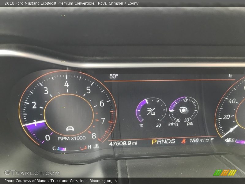  2018 Mustang EcoBoost Premium Convertible EcoBoost Premium Convertible Gauges