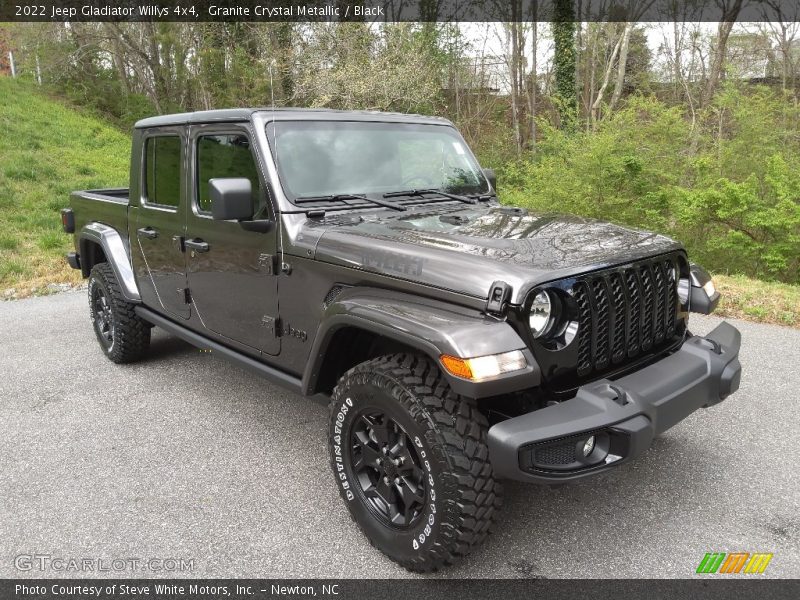 Granite Crystal Metallic / Black 2022 Jeep Gladiator Willys 4x4