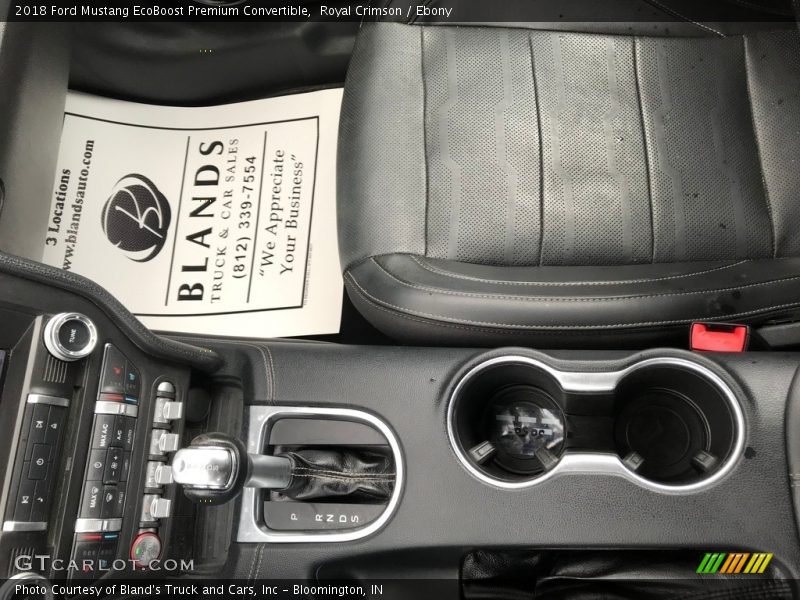 Royal Crimson / Ebony 2018 Ford Mustang EcoBoost Premium Convertible