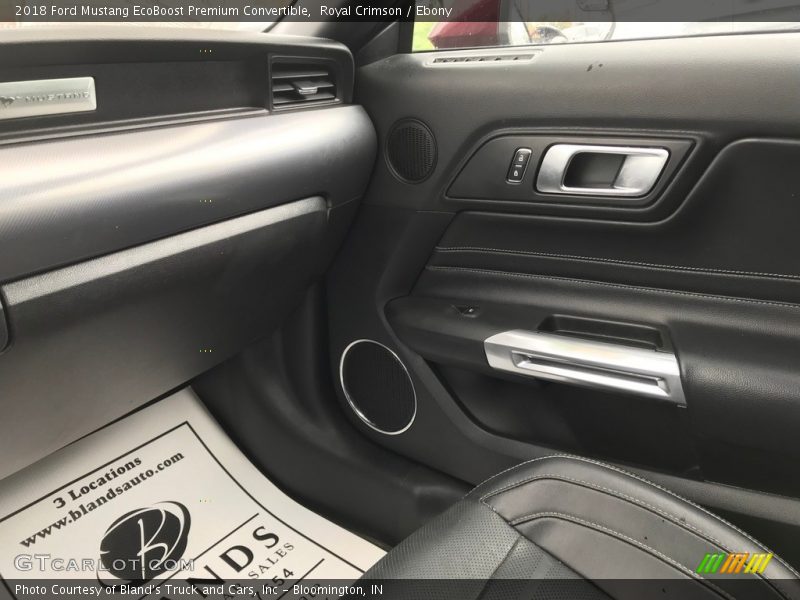 Royal Crimson / Ebony 2018 Ford Mustang EcoBoost Premium Convertible