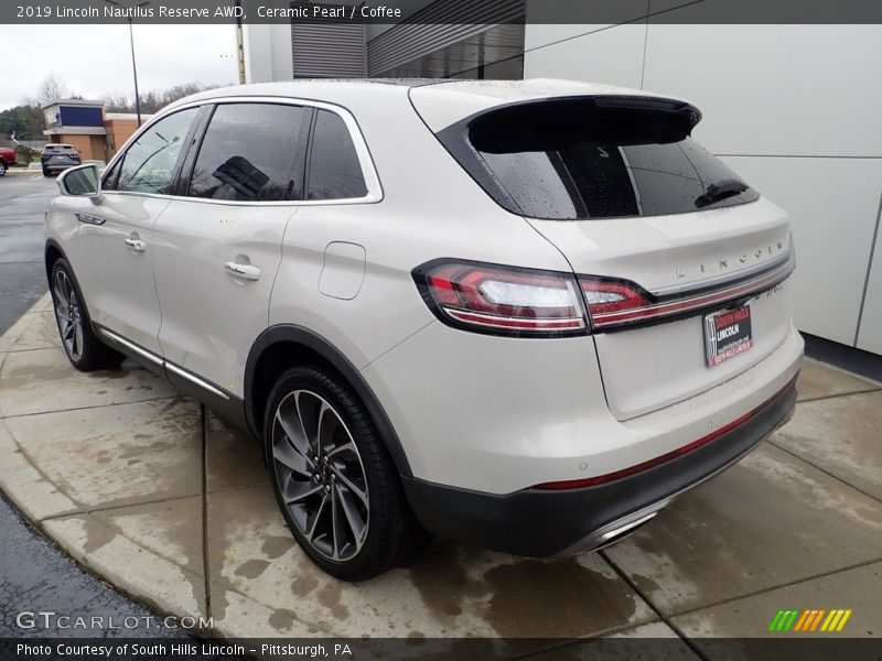 Ceramic Pearl / Coffee 2019 Lincoln Nautilus Reserve AWD