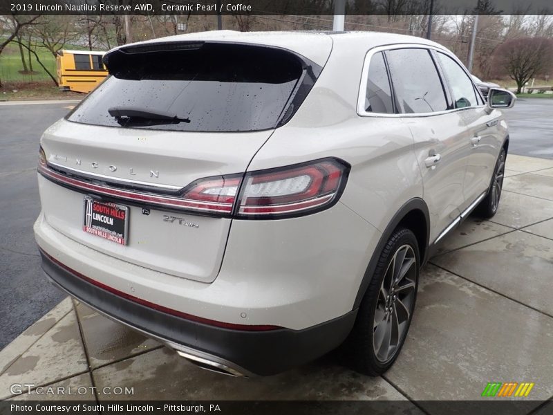 Ceramic Pearl / Coffee 2019 Lincoln Nautilus Reserve AWD