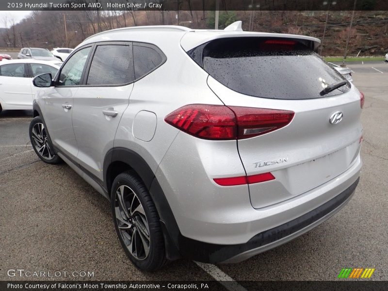 Molten Silver / Gray 2019 Hyundai Tucson Sport AWD