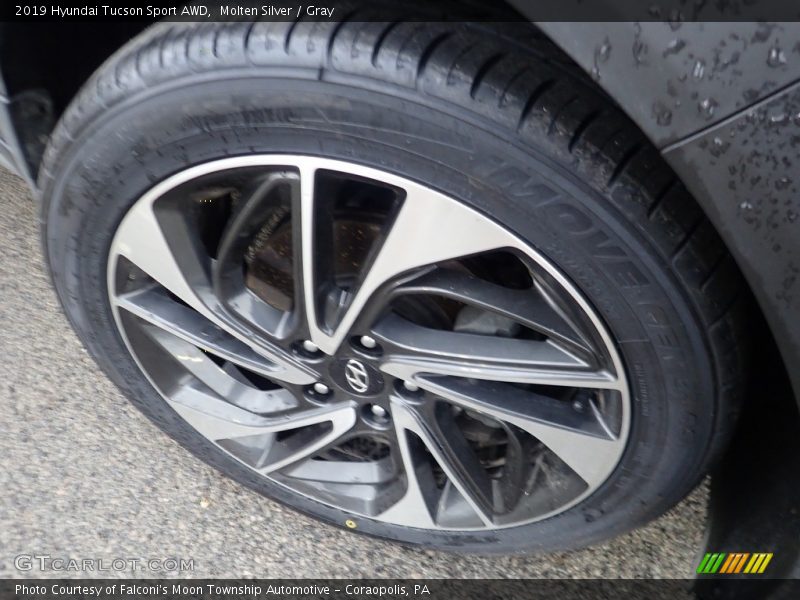 Molten Silver / Gray 2019 Hyundai Tucson Sport AWD