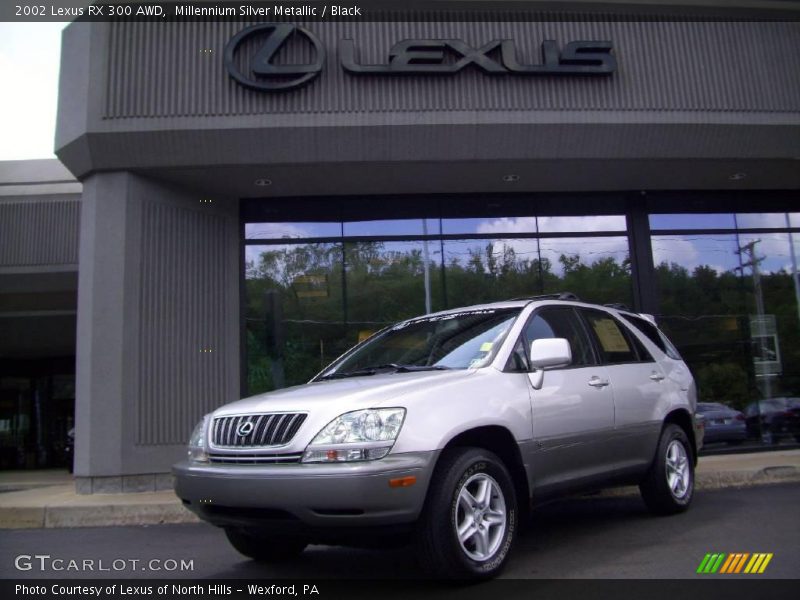 Millennium Silver Metallic / Black 2002 Lexus RX 300 AWD