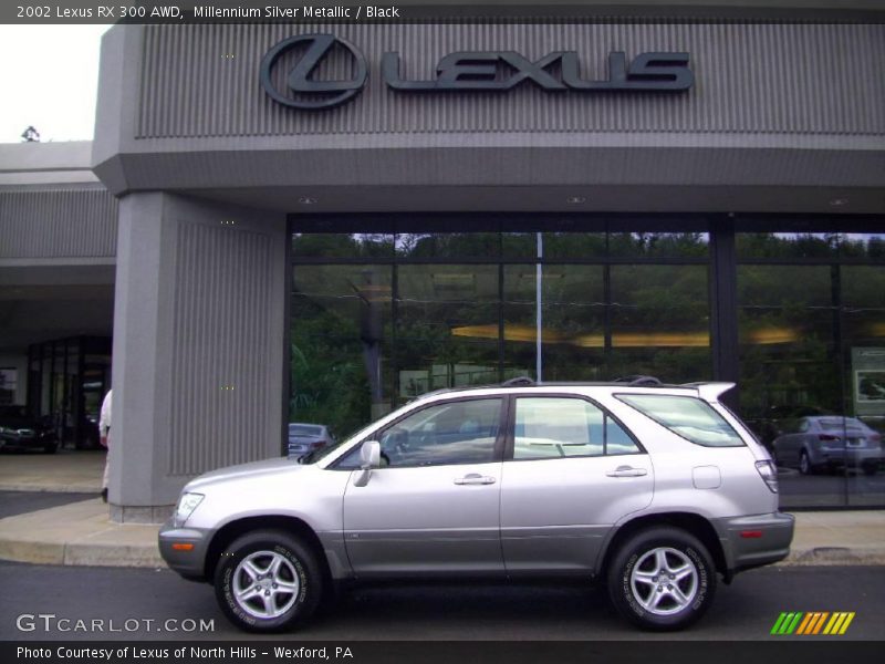 Millennium Silver Metallic / Black 2002 Lexus RX 300 AWD