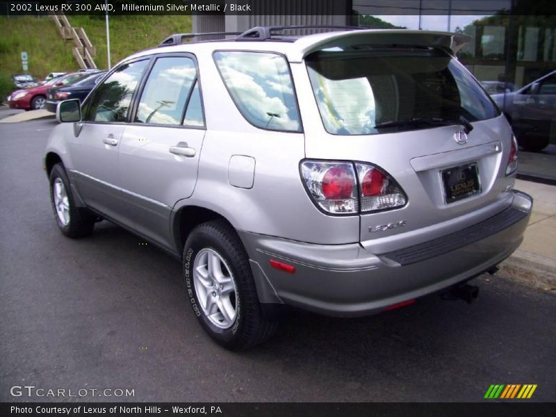 Millennium Silver Metallic / Black 2002 Lexus RX 300 AWD