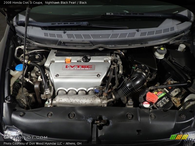 Nighthawk Black Pearl / Black 2008 Honda Civic Si Coupe