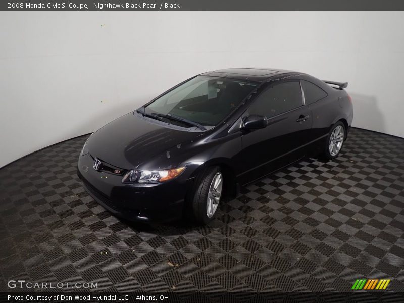 Nighthawk Black Pearl / Black 2008 Honda Civic Si Coupe