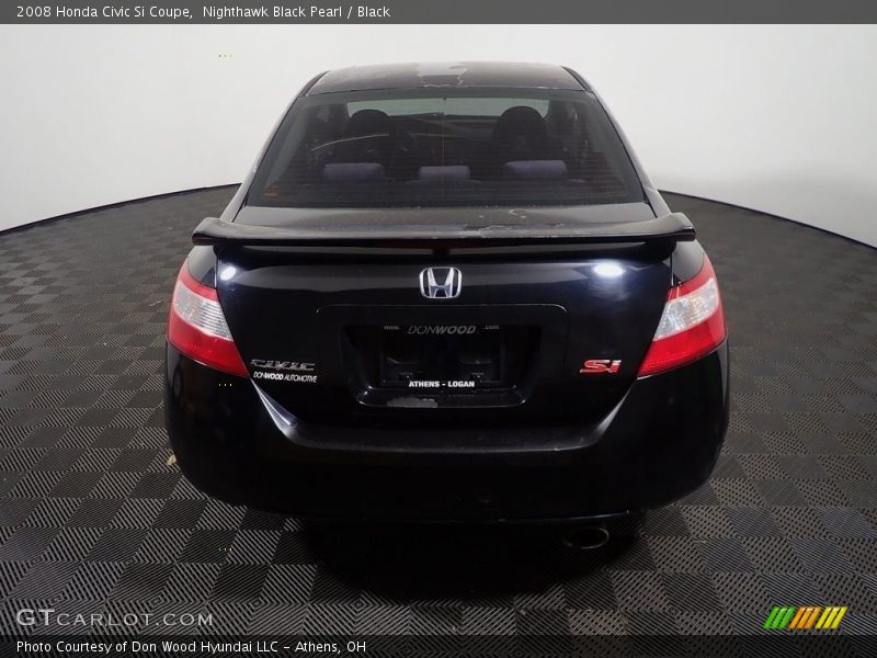 Nighthawk Black Pearl / Black 2008 Honda Civic Si Coupe