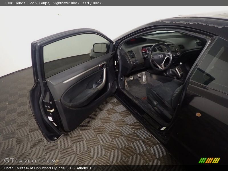 Nighthawk Black Pearl / Black 2008 Honda Civic Si Coupe