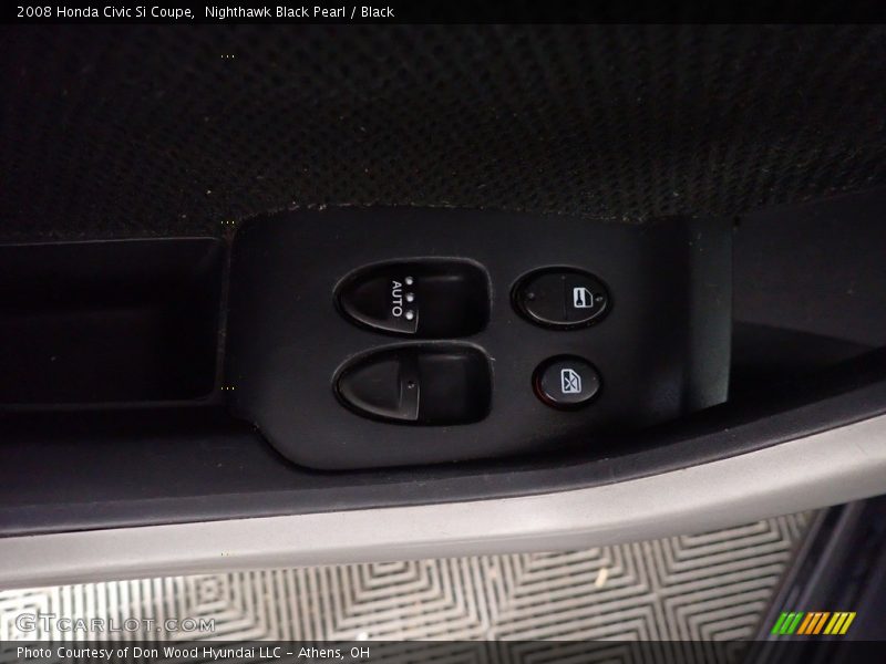 Nighthawk Black Pearl / Black 2008 Honda Civic Si Coupe