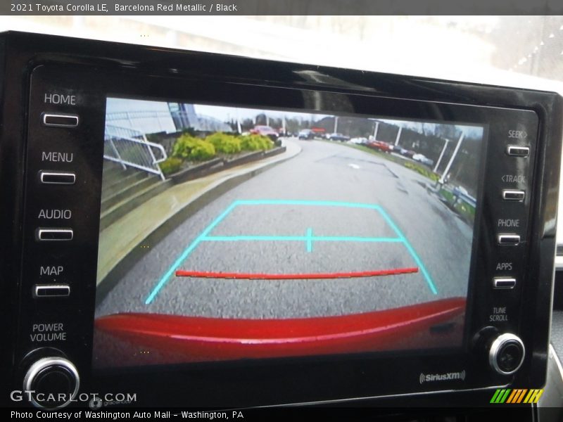 Barcelona Red Metallic / Black 2021 Toyota Corolla LE